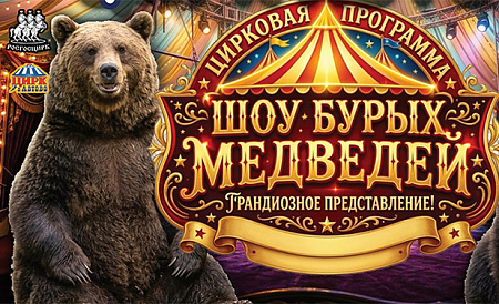 Цирковое шоу "Шоу бурых медведей" Цирковое шоу "Шоу бурых медведей"
